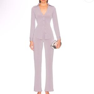 Song of Style Earnest Top & Sevyn Pant in Dove Grey NWT